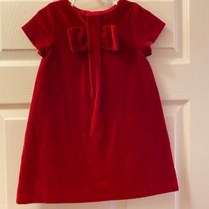 Red velvet toddler girl dress. Never worn